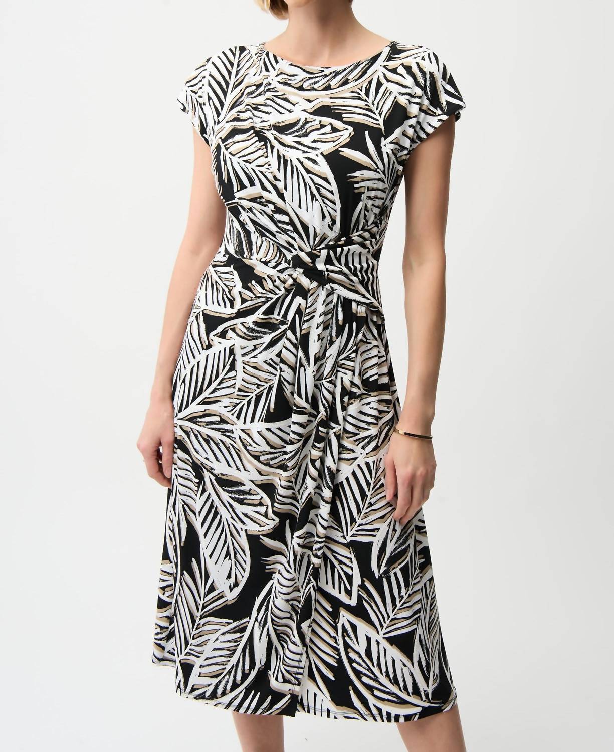 Joseph Ribkoff - Tropical Print Midi Flare Dress