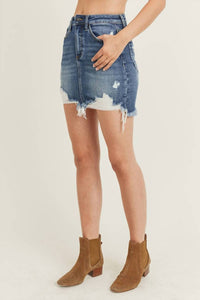 Risen - Distressed Mini Skirts