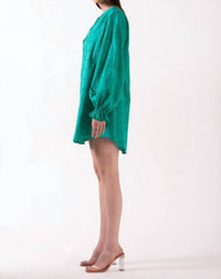 Celina Moon Clover Tunic Dress in green - women's dress - alternate view