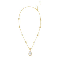 Diana M Jewels - Women's Pear & Round Lab-Grown Diamond Pendant Necklace (15.00 Ct) - Grand