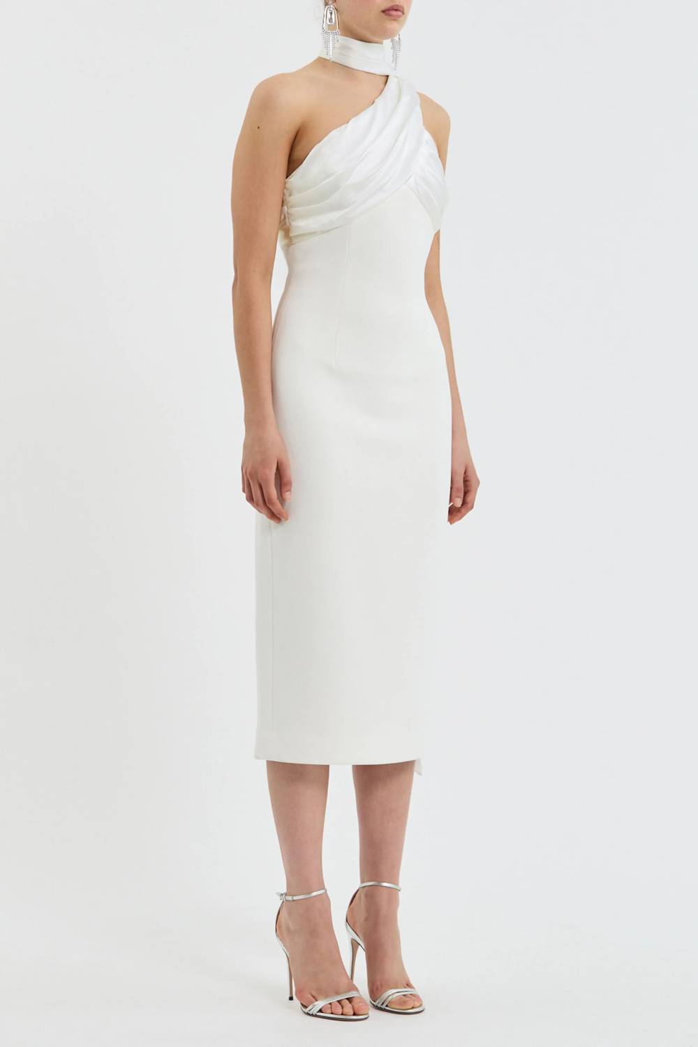 Rebecca Vallance - Atlas Halter Tie Midi Dress