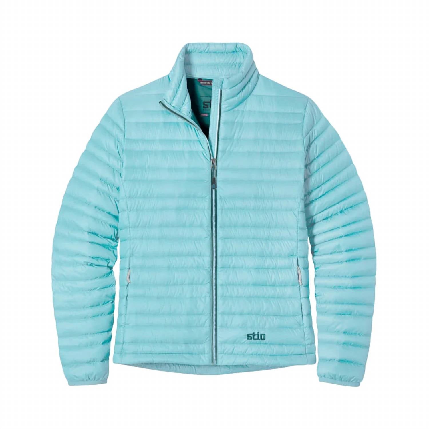 stio Pinion Down Sweater Jacket in horizon - women's jacket - detail view