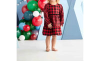 Mudpie - Buffalo Checkered Dress & Headband