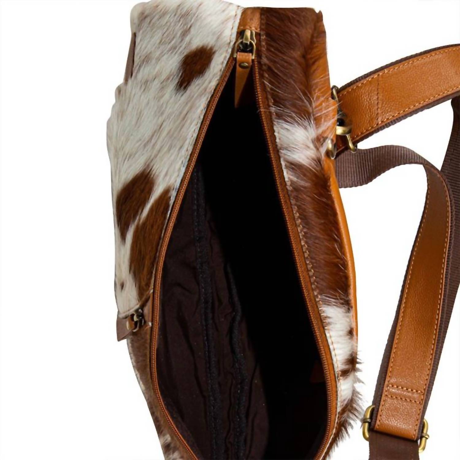 Myra Cullon Trail Hairon Sling Bag in brown - women's bag - alternate view