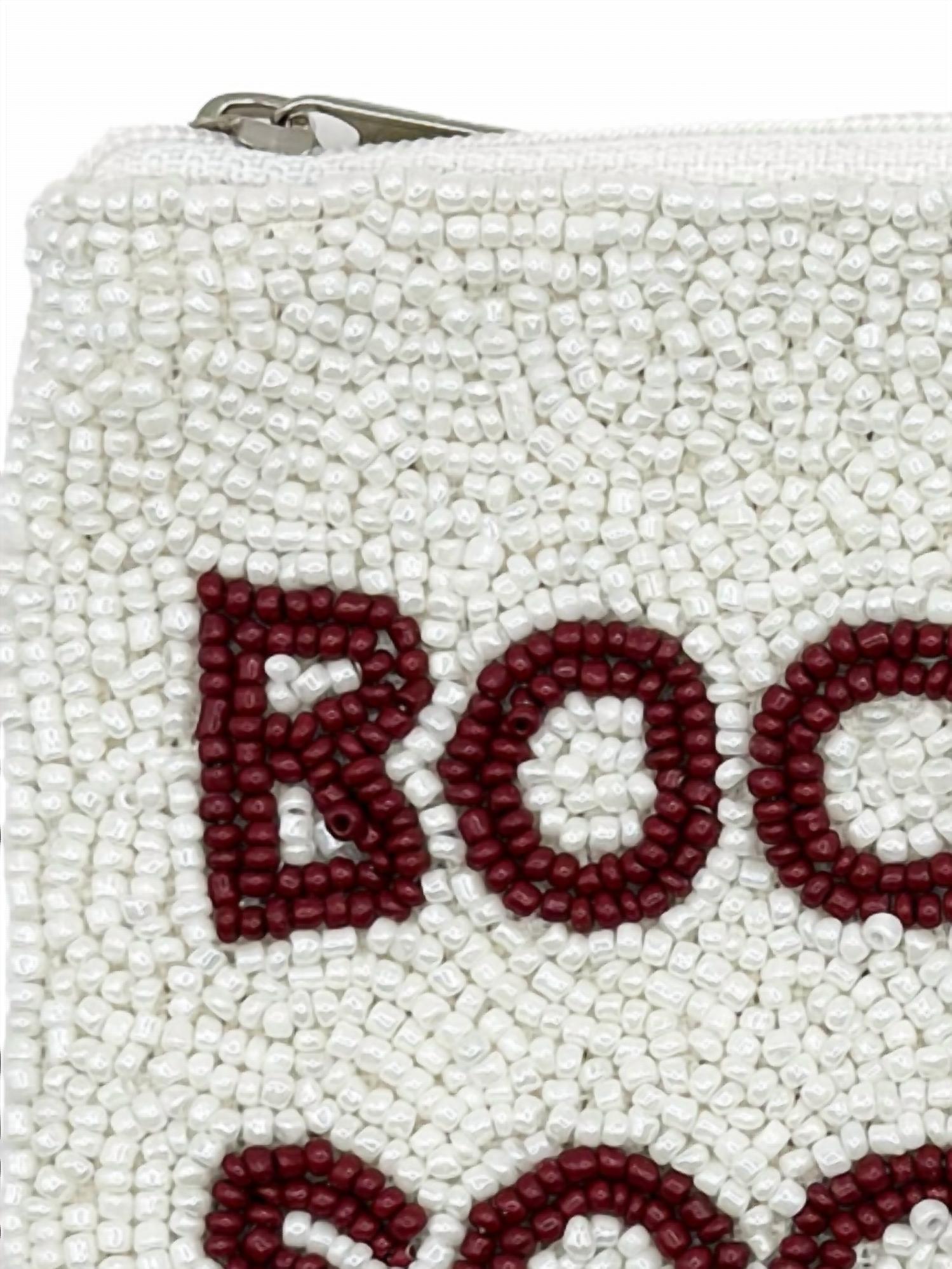 La Chic Designs - Women's Boomer Sooner Beaded Coin Purse