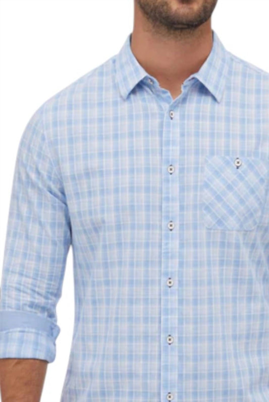 Flags & Anthem - Mathis Long Sleeve Textured Slub Shirt