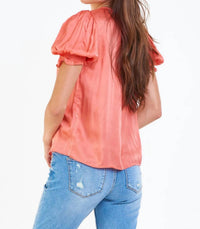 Dear John Denim - Eva Smock Cuff Silky Blouse