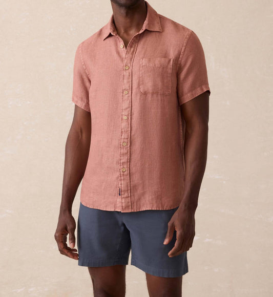 Faherty - Short-sleeve Palma Linen Shirt
