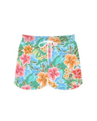 Amelia NY Men's Swim Trunk in mint floral - men's swimwear