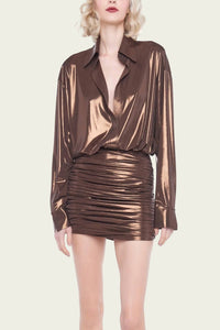 Norma Kamali - Oversized Bf Nk Shirt Mini Dress