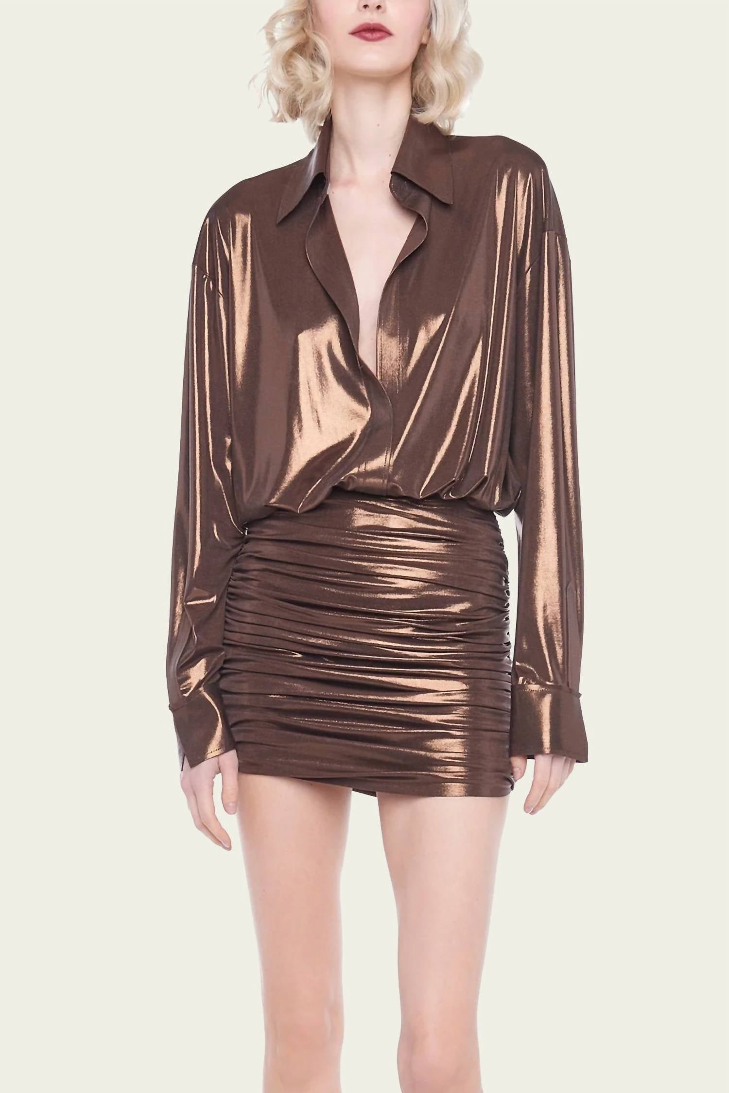 Norma Kamali - Oversized Bf Nk Shirt Mini Dress