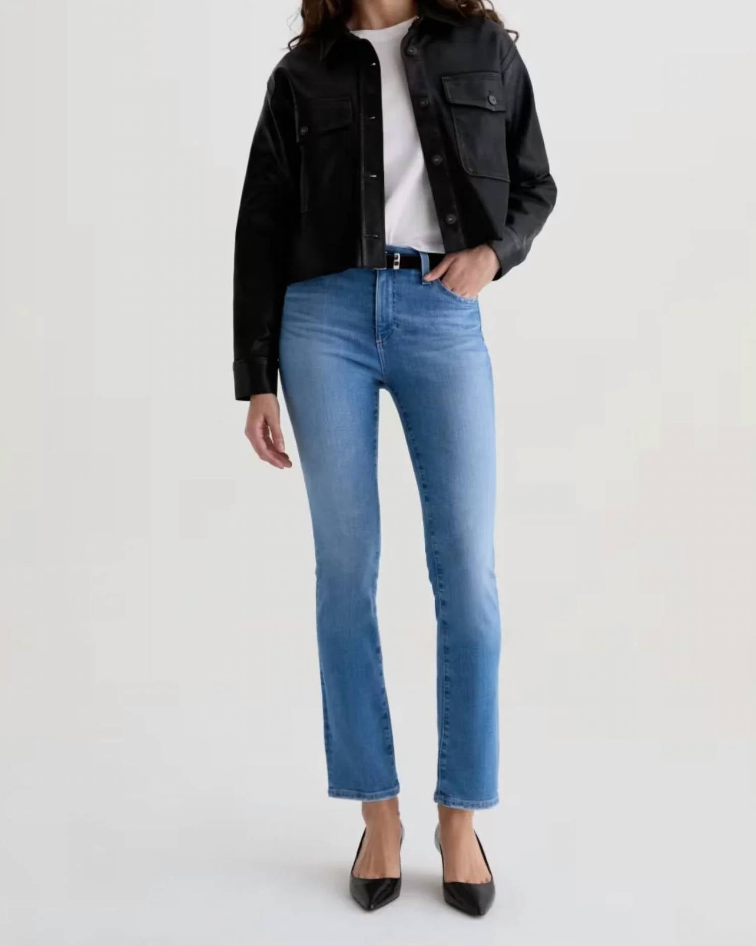 Ag Jeans - Mari Mid Rise Slim Straight Jeans