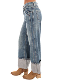 Free People Final Countdown Mid Rise Jeans in zero - women's jeans - detail view
