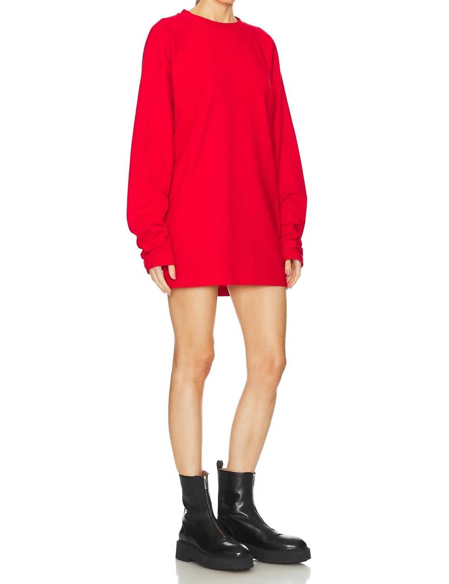 Norma Kamali - Oversized Raglan Sleeve Mini Dress