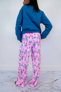 iScream Nutcracker Waltz Plush Pants in pink - kids' joggers - detail view
