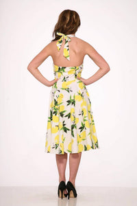 Orchid Bloom - Halter Swing Dress
