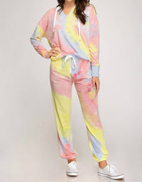 She + Sky - Tie Dyed French Terry Hoodie