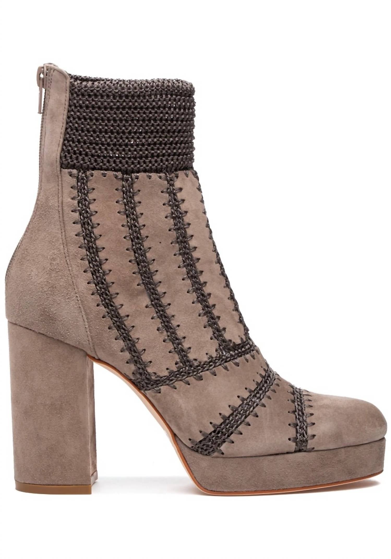 SILENT D Women's Yasmin Boot in taupe suede - women's shoe
