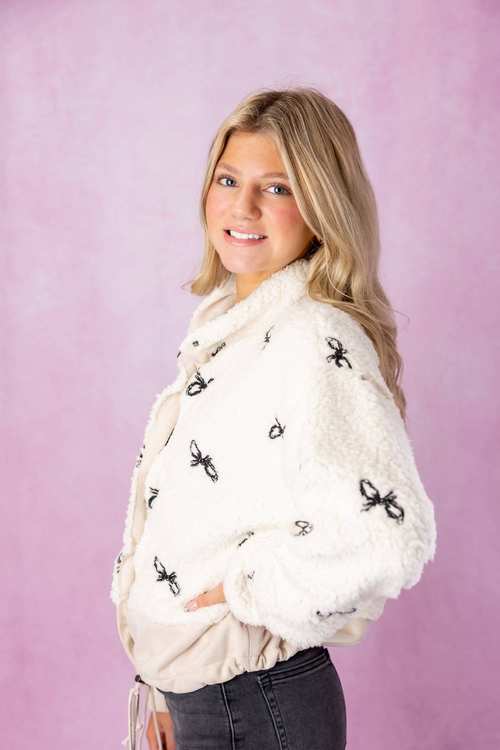 Mystree - Bow Embroidered Jacket