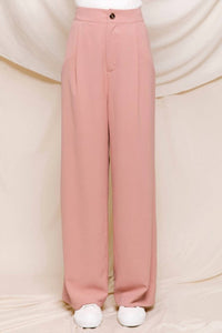 Calista - Solid Wide Leg Dress Pant