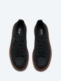 Clarks Men's Torhill Lace Sneaker Shoe in black nubuck - men's sneaker - alternate view