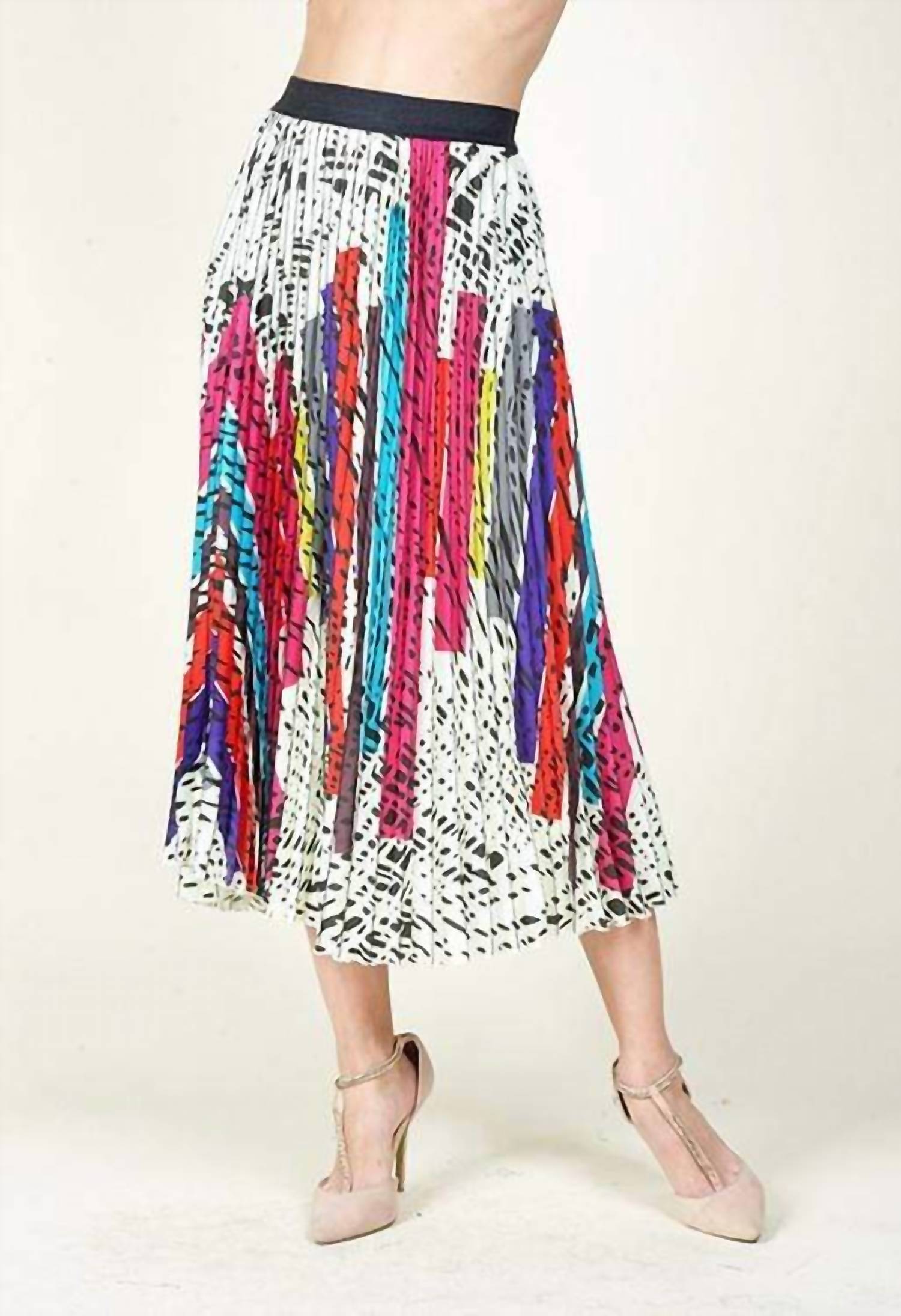 Eva Franco - Ingrid Pleated Midi Skirt