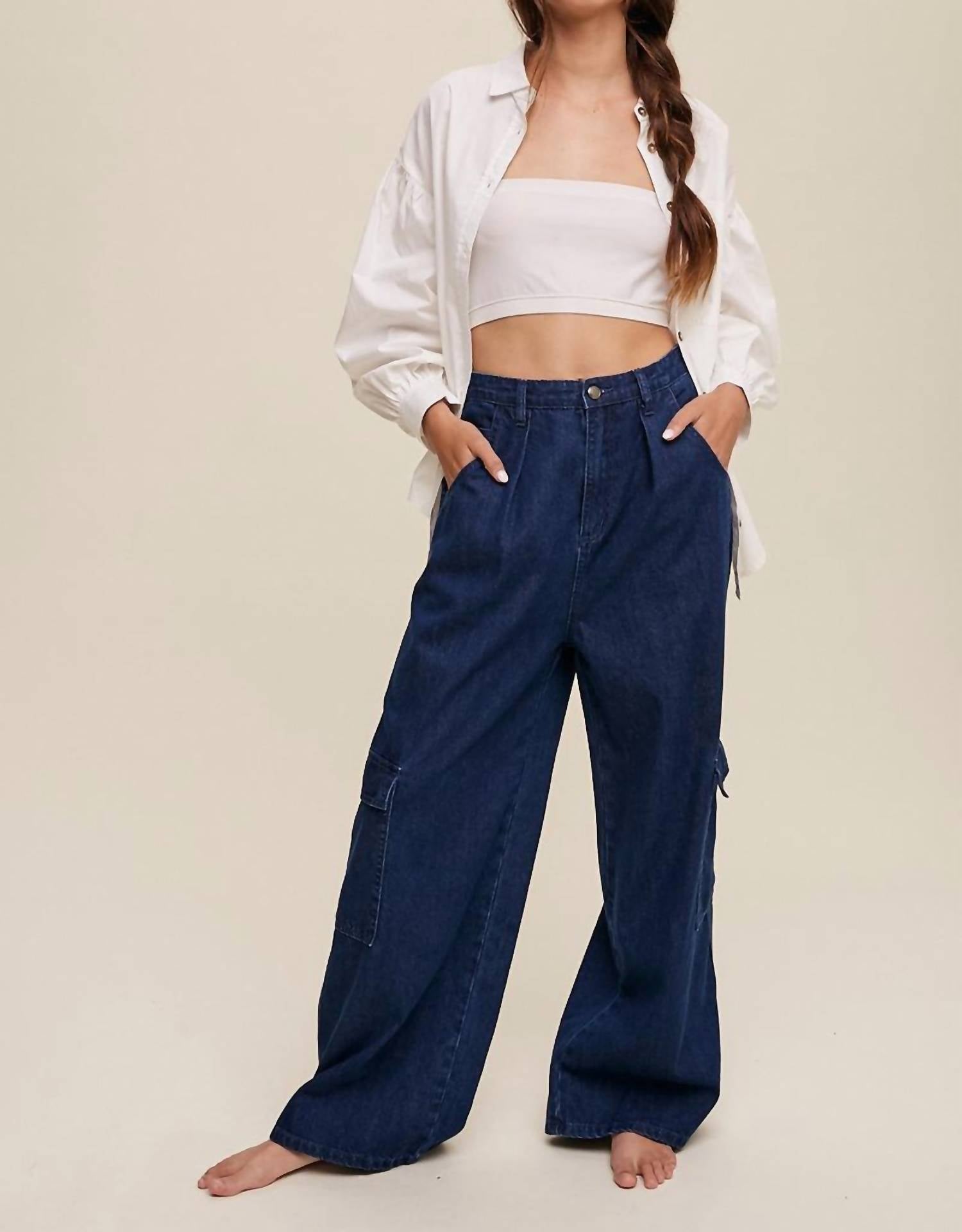 Listicle - Tallie Cargo Jeans