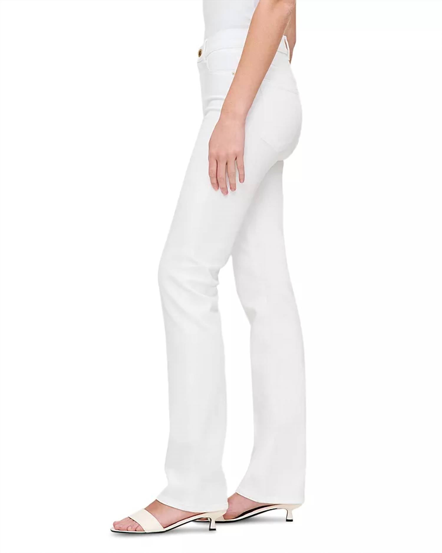 DL1961 - Women's Halle Straight High Rise Instasculpt Jeans in white - women's jeans - alternate view