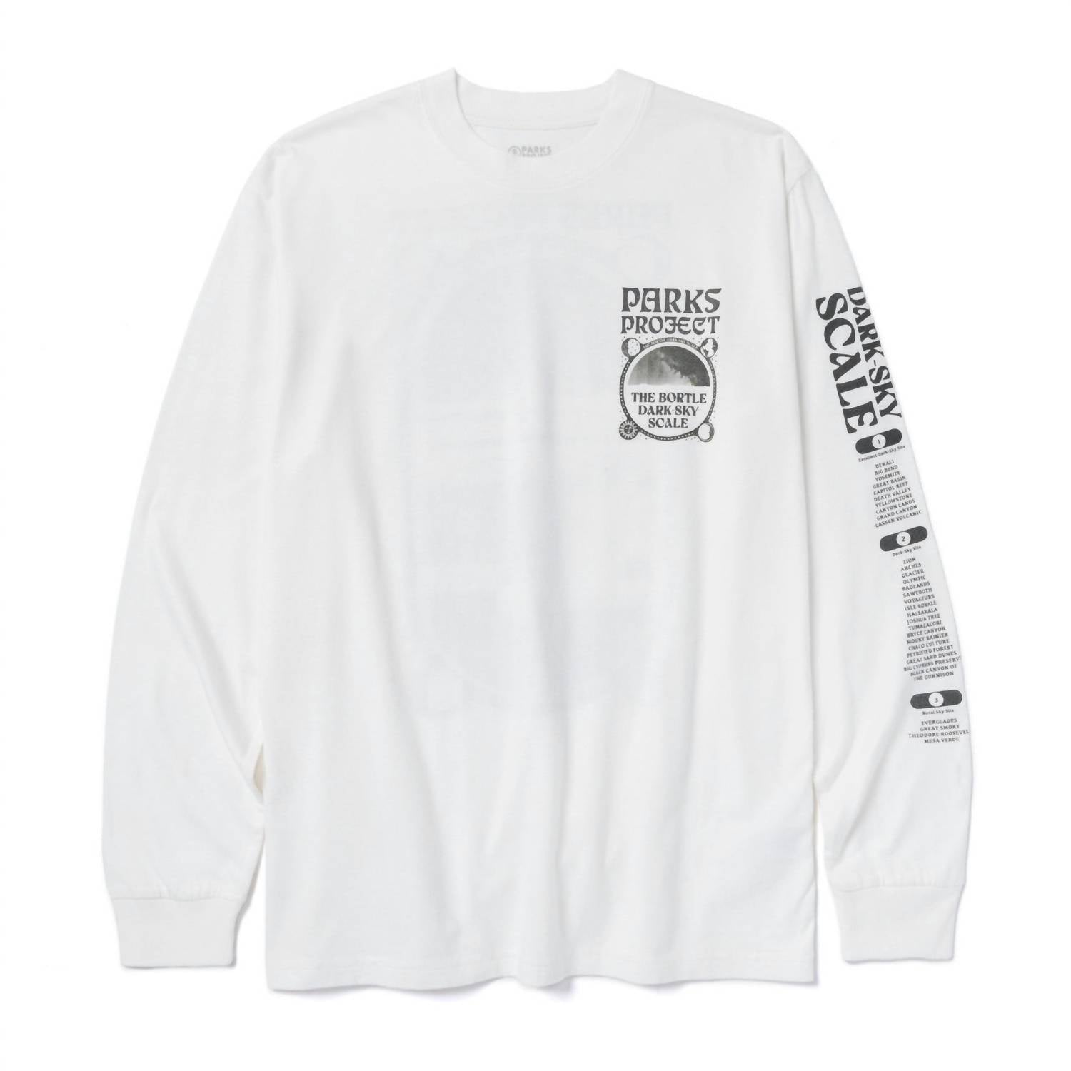 Parks Project Unisex Dark Sky Scale Long Sleeve Tee in marshmallow - women's long sleeve top - view 4