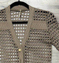 Pete - Women's Coco Crochet Long Cardigan