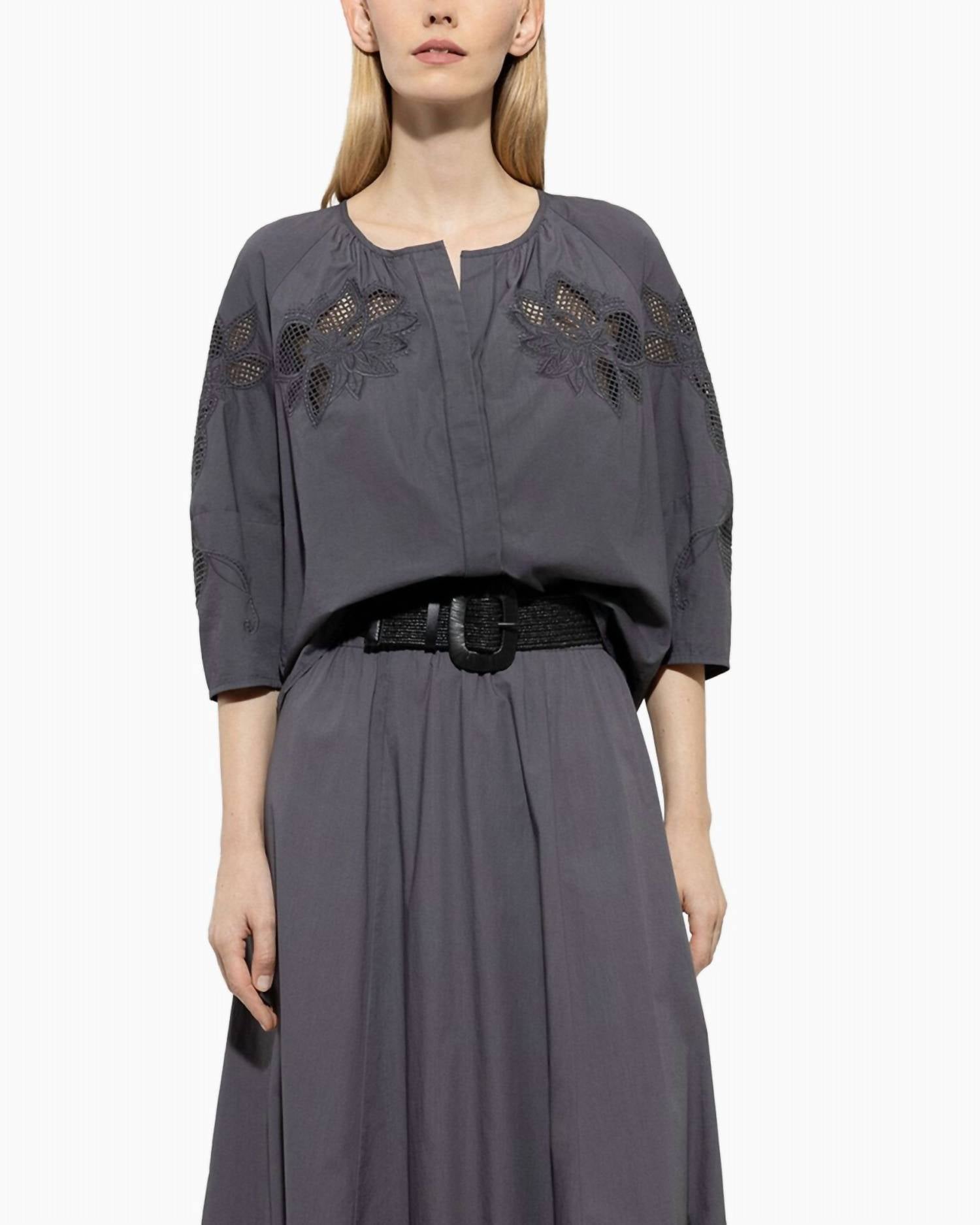 Luisa Cerano - Pure Cotton Embroidered Blouse