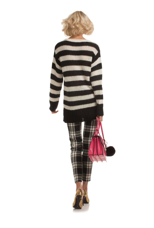 Trina Turk - Penelope Striped Wool Blend Sweater