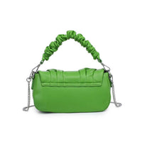 Urban Expressions - Women's Meadow Ruched Vegan Leather Chain Strap Crossbody Bag