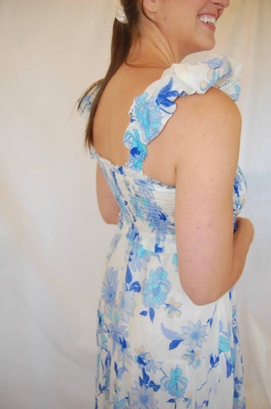 Fate - Denise Floral Details Maxi Dress