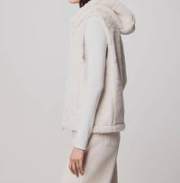 Splendid - Lucia Hooded Faux Fur Vest