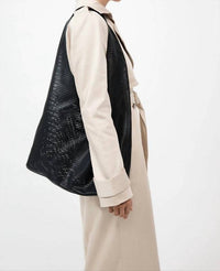 St. Agni - Women's Perforated Soft Leather Tote Bag