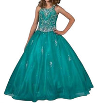 Little Rosie - Girl's Glitz Long National Pageant Dress