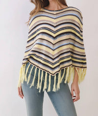 Tcec - Boaty Stripe Poncho