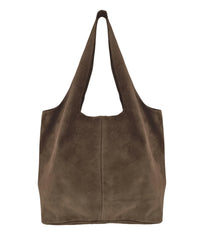 Italian'S Leather - Women's Giannina Suede Leather Tote Bag