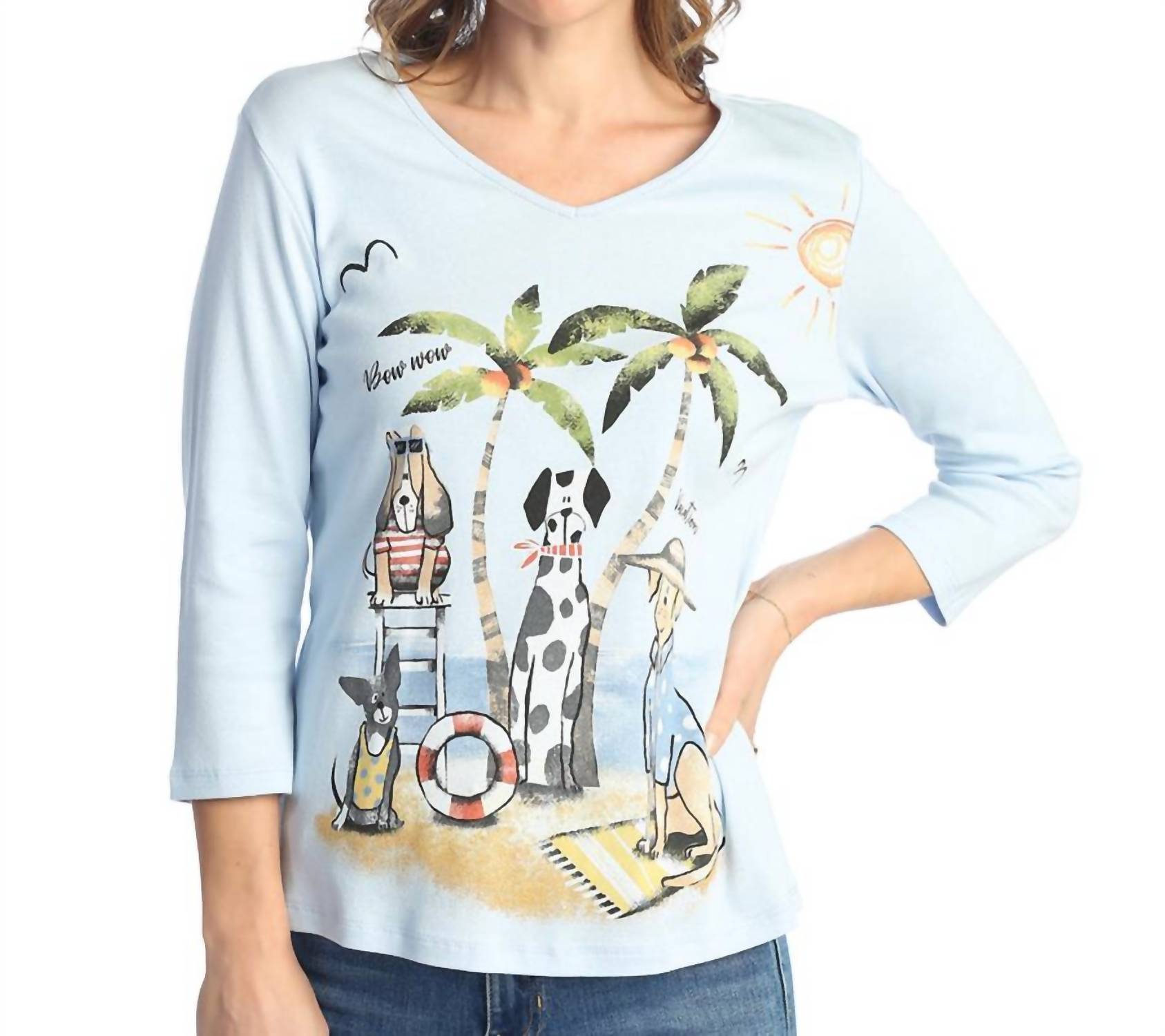 Jess & Jane - Aloha Cotton Top - Plus