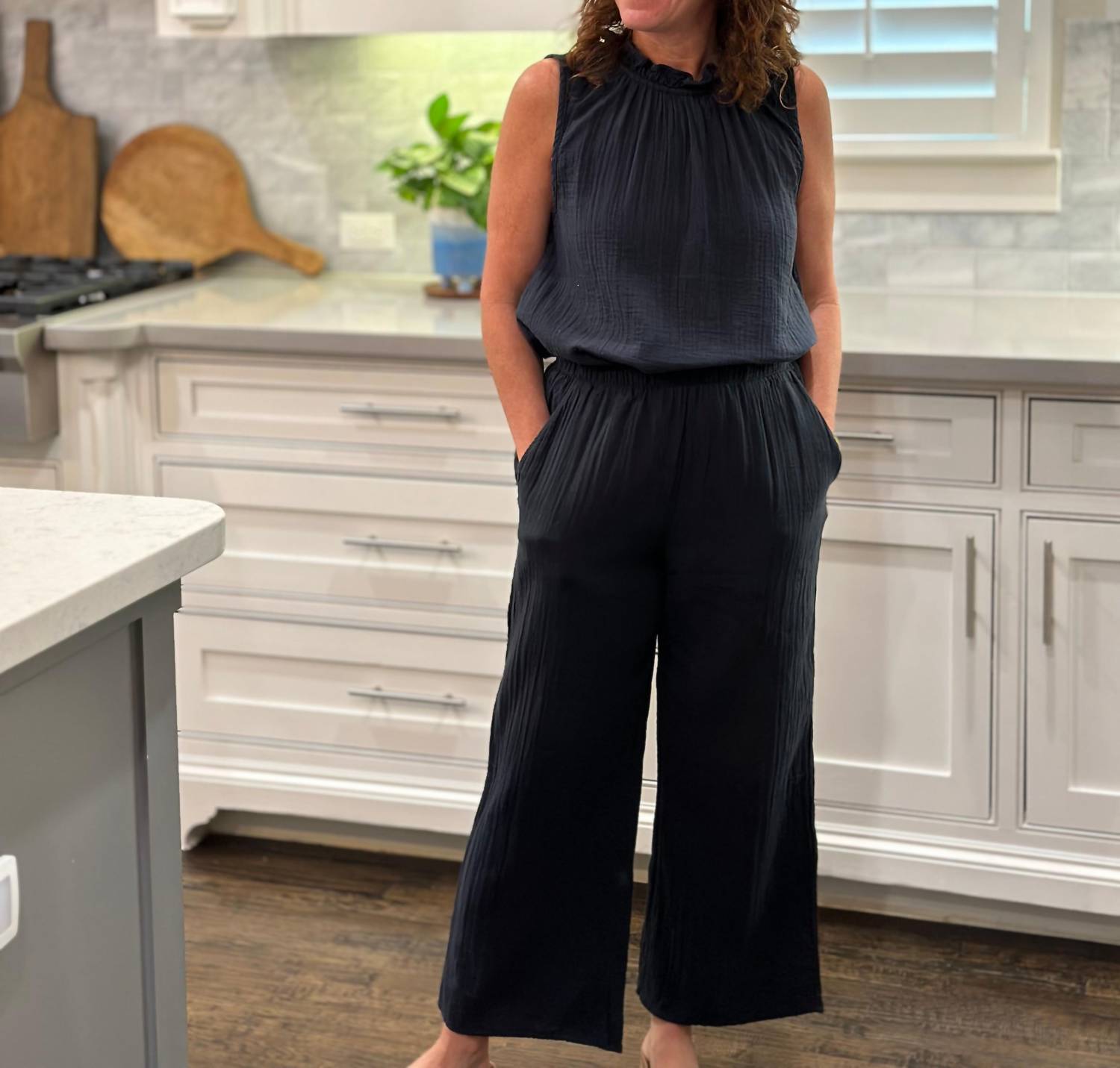 Dylan - Women's Gauze Wide Leg Pants