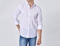 Eight X - Crackle Button Down Jacquard Shirt