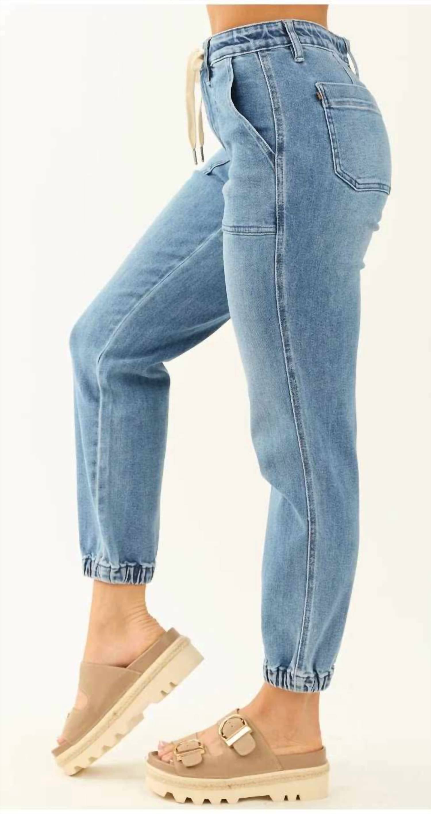 Judy Blue - High Waist Denim Jogger Pants
