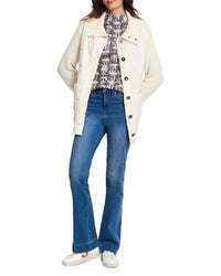Nic + Zoe - Mix Media Quilted Puffer Jacket