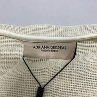 ADRIANA DEGREAS Women’s Appliqué Short Cover-up Robe in white - women's swimwear - view 4