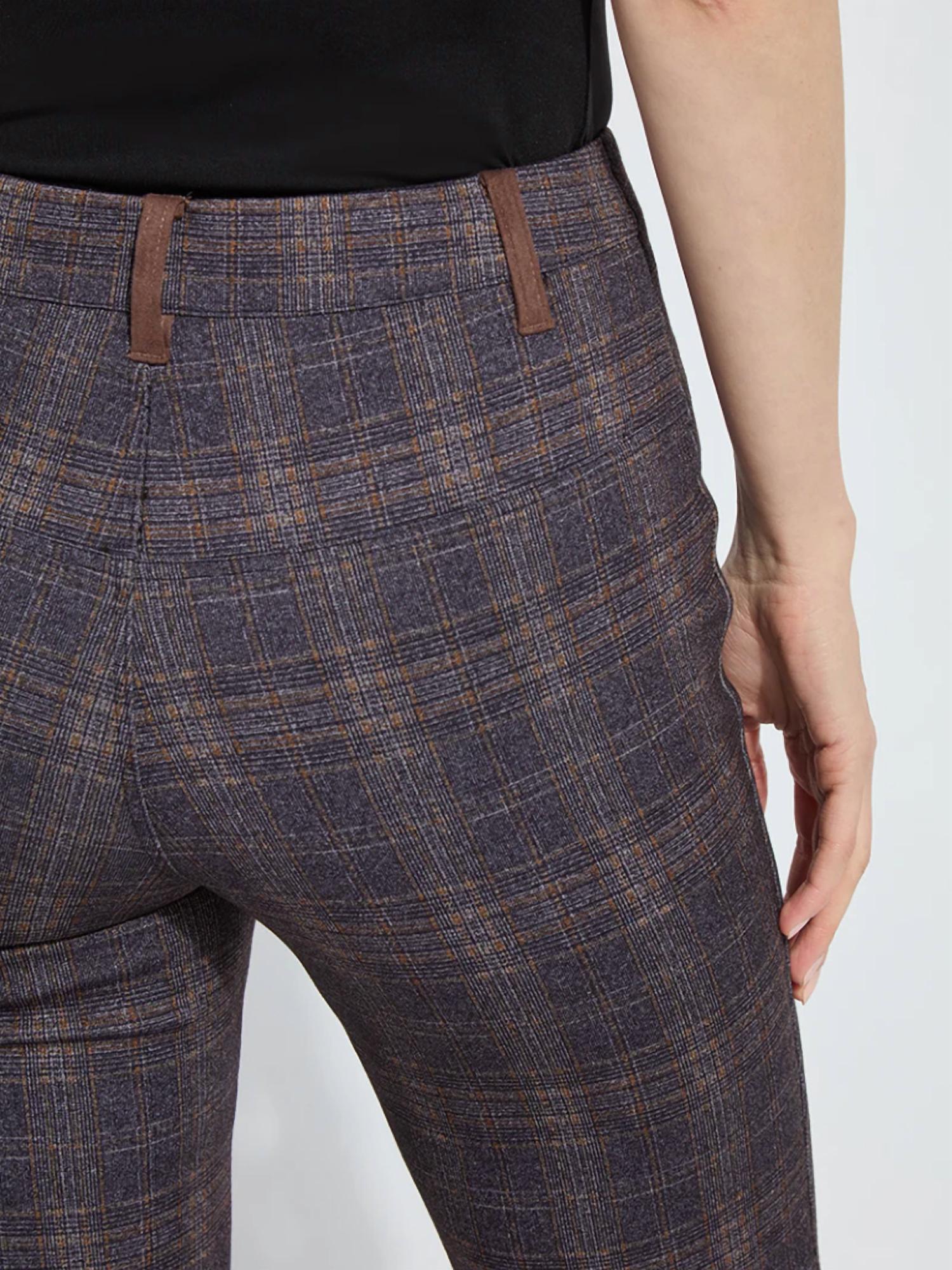 Lysse - Women's Patterned Pintuck Ponte Baby Boot Pants