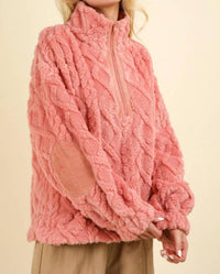 Very J - Pick Me Fuzzy Fleece Sweater Top