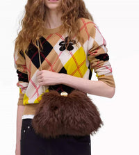 Marc Jacobs - Women's The Faux Fur Glam Small Clutch Bag