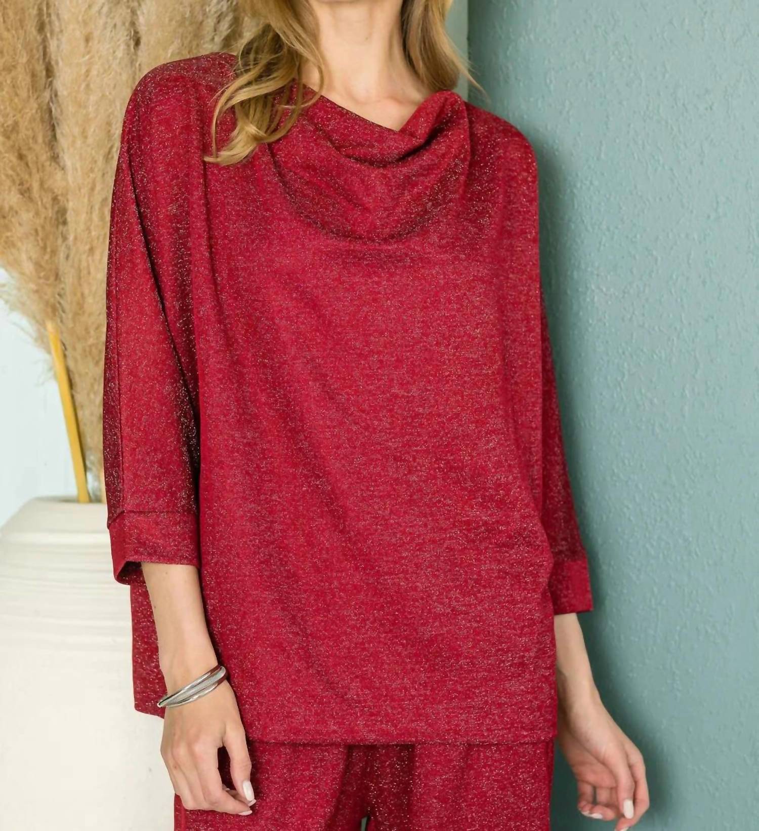 Joh - Kimberly Sparkling Stretch Knit Top