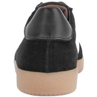 GABOR Women's Velour Round Toe Sneakers in black - women's sneaker - alternate view
